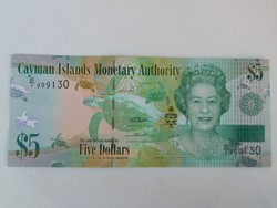 Kajmán szigetek 5 dollár 2010 UNC 