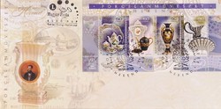 1B764 Keretezett napi bélyeg levélen Porcelánművészet Herend 2003 keretezett kép