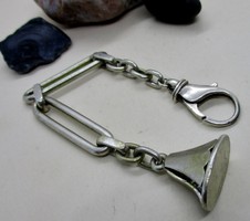 Különleges  nagyméretű ezüst óralánc/kulcstartó/fityegő