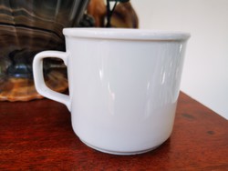 White Zsolnay mug