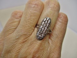 Gyönyörű  kézműves szecessziós ezüst gyűrű 