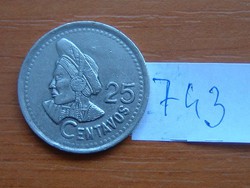 GUATEMALA 25 CENTAVOS 1996 # 743