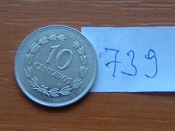 EL SALVADOR 10 CENTAVOS 1993 G Sherrit Mint, Canada (1993) # 739