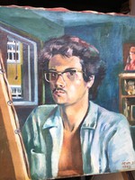 Zoltán Ádám oil on canvas