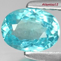 Genuine, 100% natural neon blue paraiba apatite gemstone 0.80ct (vsi) value: 28,900 HUF!