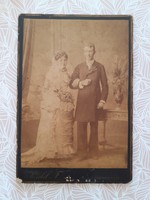 Antik esküvői fotó Knebel Ferencz Szombathely műtermi fénykép 