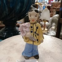 Herendi figurális porcelán" Kínai kislány ". Kézzel festett. F-24