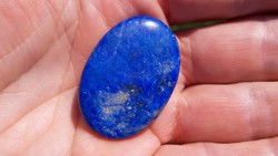  VALÓDI, 100% TERMÉSZETES, NAGY MÉRETŰ, AFGÁN INDIGO BLUE LÁPISZ LAZULI DRÁGAKŐ 48,87ct!!