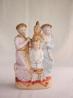 Szent család kerámia szobor