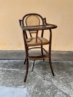 Thonet gyerek szék, gyermek etetőszék,antik thonett szék