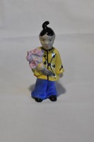 Herendi porcelán kínai kislány figura!