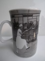 Porcelán - 1920-as olimpia képeivel díszített - 2.5 dl