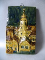 Szentendre, fali kerámia (27x16,5 cm)