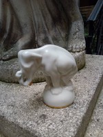 Antik Drasche Aranyozott porcelán elefánt