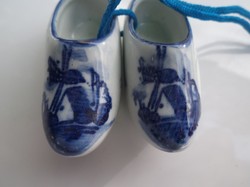 Porcelán - KÉZIMUNKA - holland papucsok - 5 x 2 cm - hibátlan