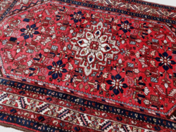 Régi iráni Hamadan kézi csomózású szőnyeg