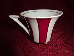 THUN csehszlovák porcelán három lábú kávéscsésze, átmérője 8 cm.