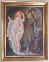 Szánthó Mária - Rabszolgavásár (90 cm x115cm)