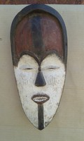 Afrika afrikai antik maszk Vuvi népcsoport Kongo fal 20.