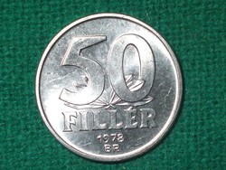 50 Fillér 1978 ! Nem Volt Forgalomban ! Verdefényes !