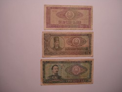 Románia 10, 25,50 lei 1966