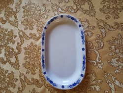 Kék mintás Alföldi porcelán ovális tányér 
