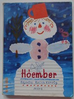 Hóember - kemény lapos, régi képeskönyv Reich Károly rajzaival (1982)