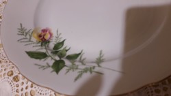 Bohemia, Czech, yellow rose, large serving bowl, center table
