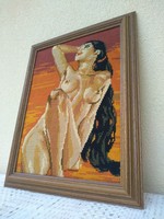 Gobelin női akt fali kép