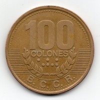 Costa Rica 100 Colones, 1995