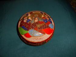 Antik japán SATSUMA porcelán  doboz-kézi festéssel