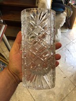 Ólomkristály váza a 20-as évekból, 21 cm magas, hibátlan darab.