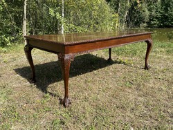 Hatalmas chippendale mahagóni tárgyaló asztal