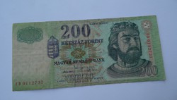 200 forint 2005. "FD". Ritkább!