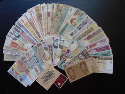 50 darab külföldi bankjegy LOT - MIX !!! 01