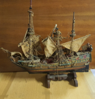 Antik Hajómakett + Egy másik hajómakett ajándékba! 