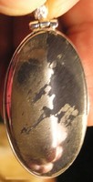 925-ös ezüst medál pirit és magnetit
