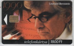 Magyar telefonkártya 0010     2000 Leonard Bernstein  50.000-os