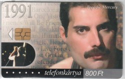 Magyar telefonkártya 0011     2001 Freddie Mercury  100.000 db-os