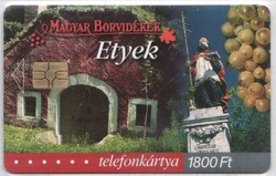 Magyar telefonkártya 0024    2003 Magyar borvidékek  Etyek    60.000 db-os