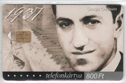 Magyar telefonkártya 0012     2002 George Gershwin  30.000 db-os