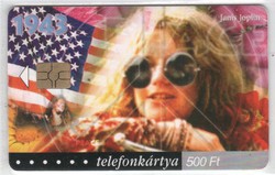 Magyar telefonkártya 0017  2003 Janis Joplin  50.000 db-os