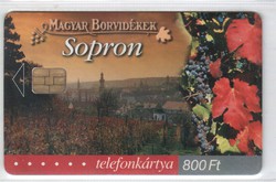 Magyar telefonkártya 0004    2002 Magyar borvidékek Sopron   30.000-os