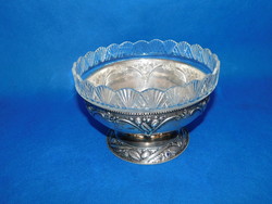 Silver serving glass with insert 458 g