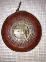 Antik /1900- as évek/ mérőszalag / 20 m/ Royal Tape - Leather Case