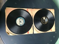 3 db antik gramofon lemez