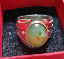 Jade köves ezüst gyűrű