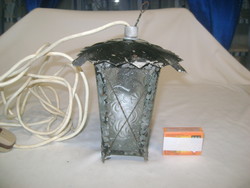 Régi kültéri lámpa - fém, üveg
