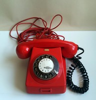 Retro piros telefon 