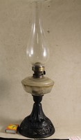 Antik öntöttvas aljú szecessziós petróleum lámpa 141
